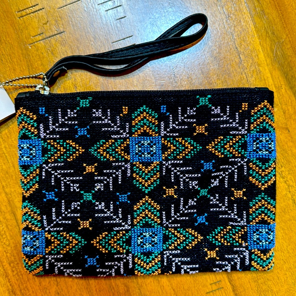 NWT Palestinian embroidery clutch